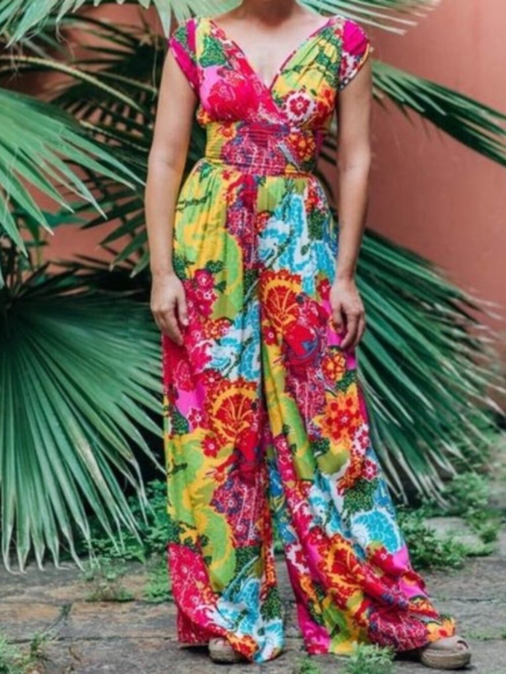 Trashy Diva Psychedelic Dragons Hepburn Jumpsuit SZ 14. GUC RARE